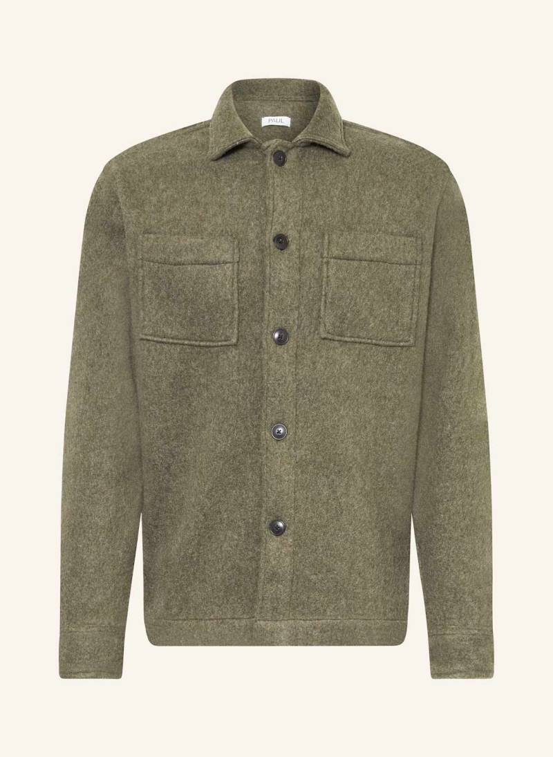 Paul Flanell-Overshirt gruen von PAUL