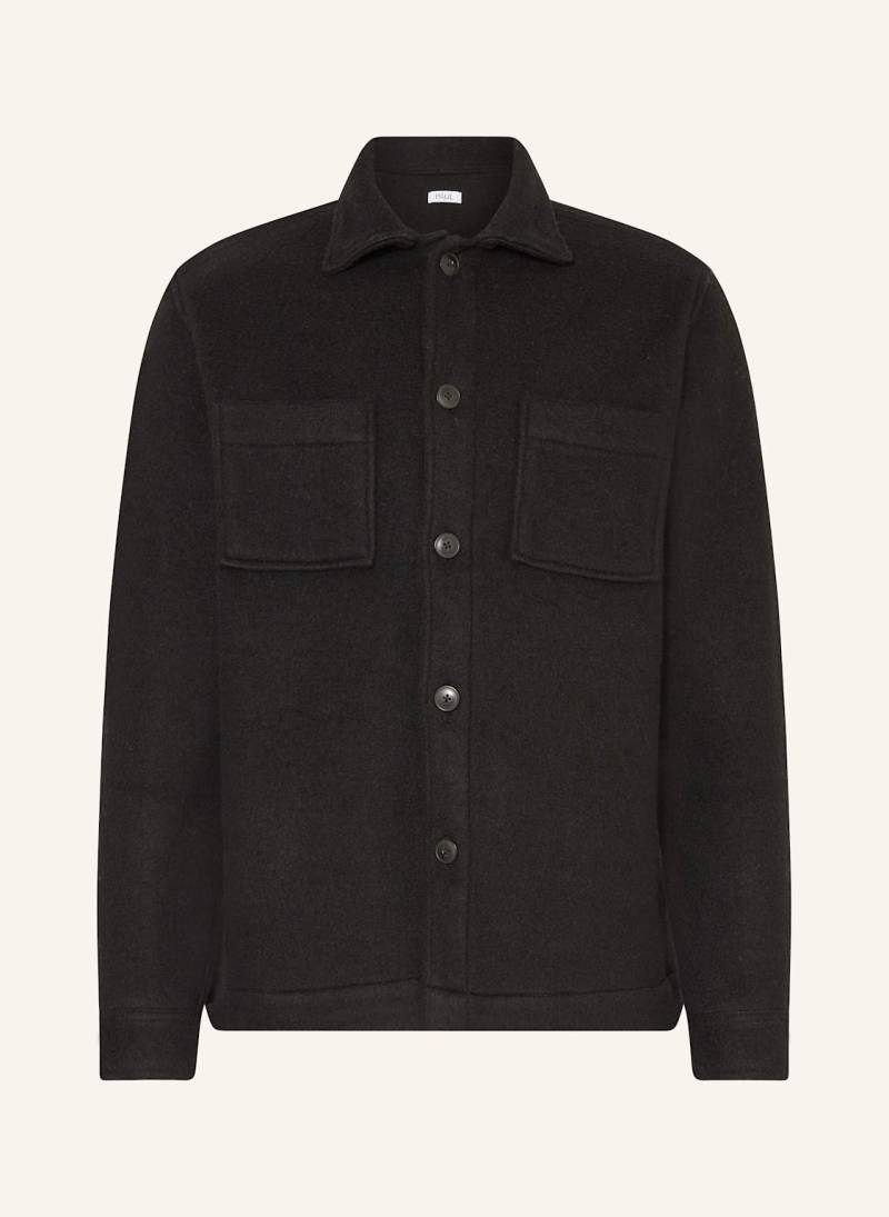 Paul Flanell-Overshirt schwarz von PAUL