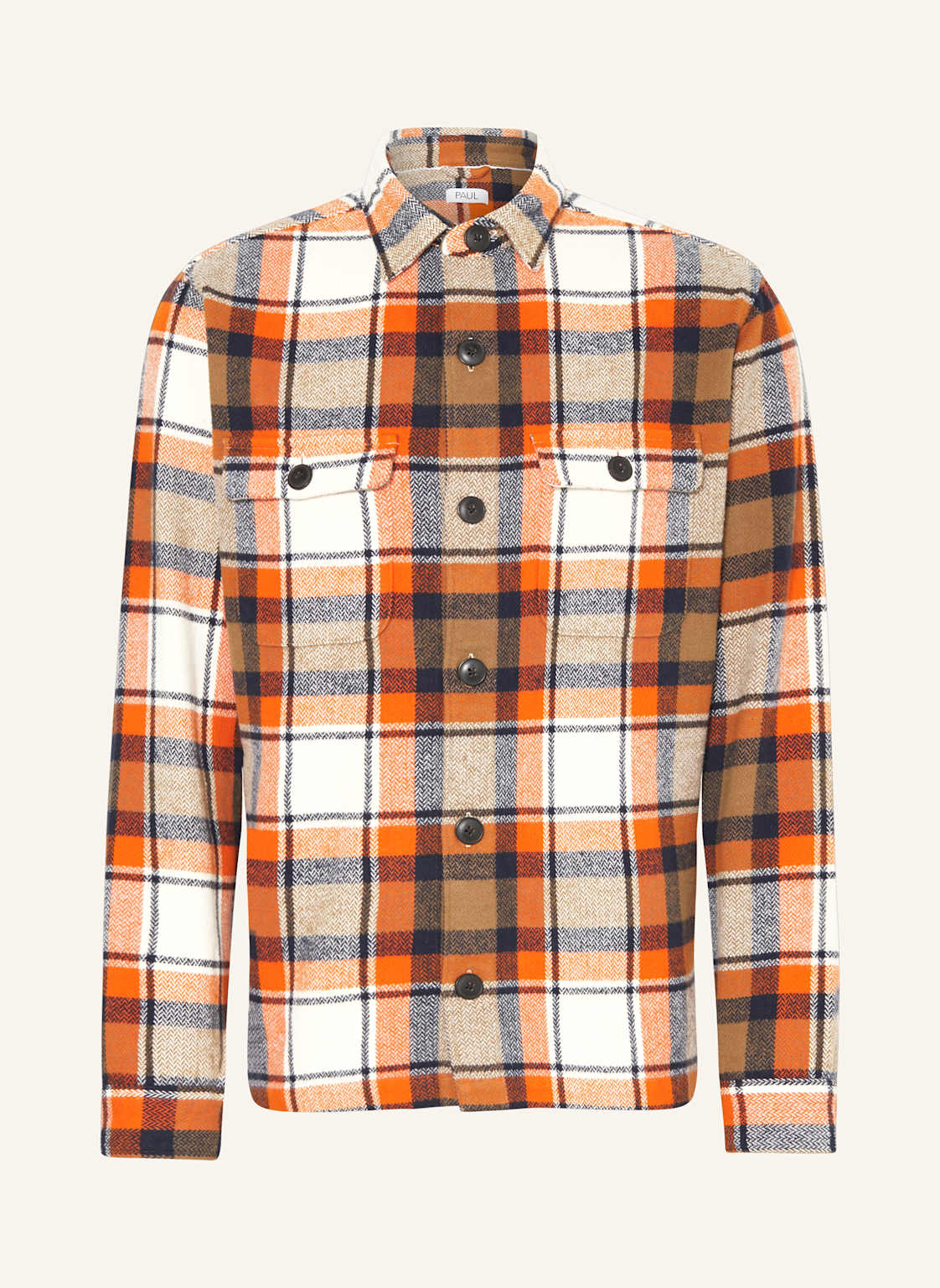 Paul Flanell-Overshirt orange von PAUL