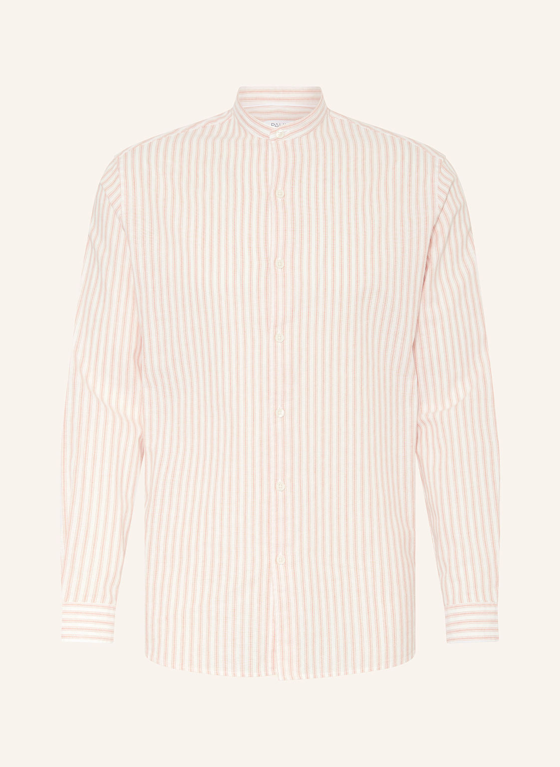 Paul Hemd Comfort Fit Mit Stehkragen Und Leinen orange Paul Hemd Comfort Fit Mit Stehkragen Und Leinen orange von PAUL