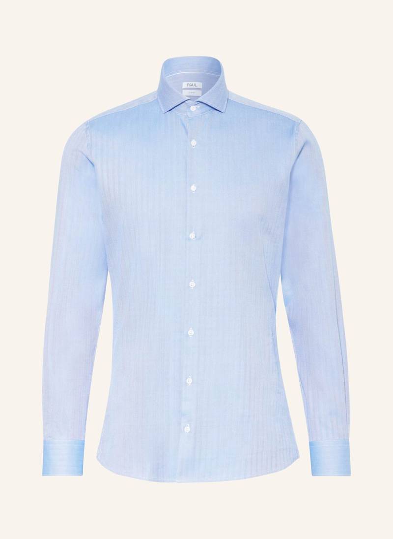 Paul Hemd Slim Fit blau von PAUL