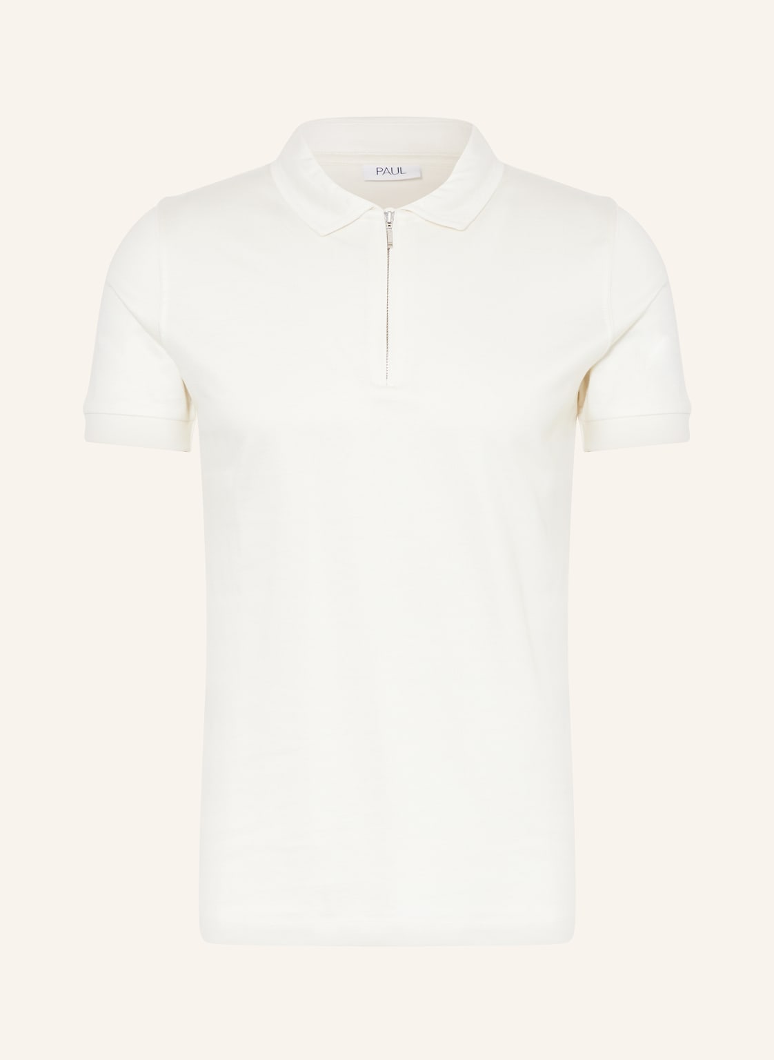 Paul Jersey-Poloshirt weiss von PAUL