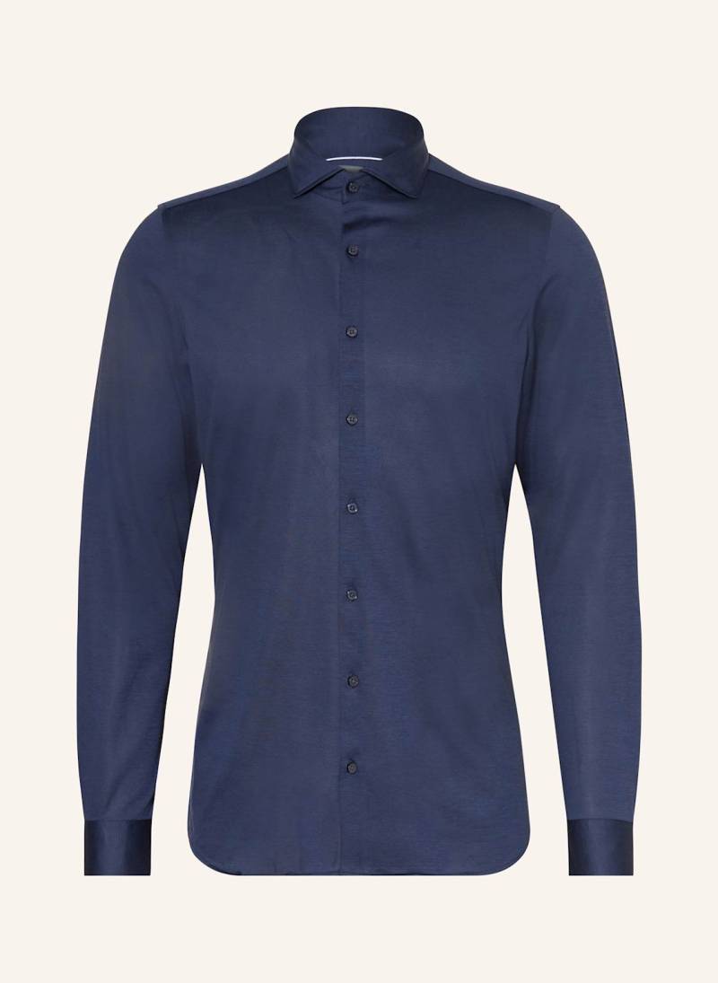 Paul Jerseyhemd Slim Fit blau von PAUL