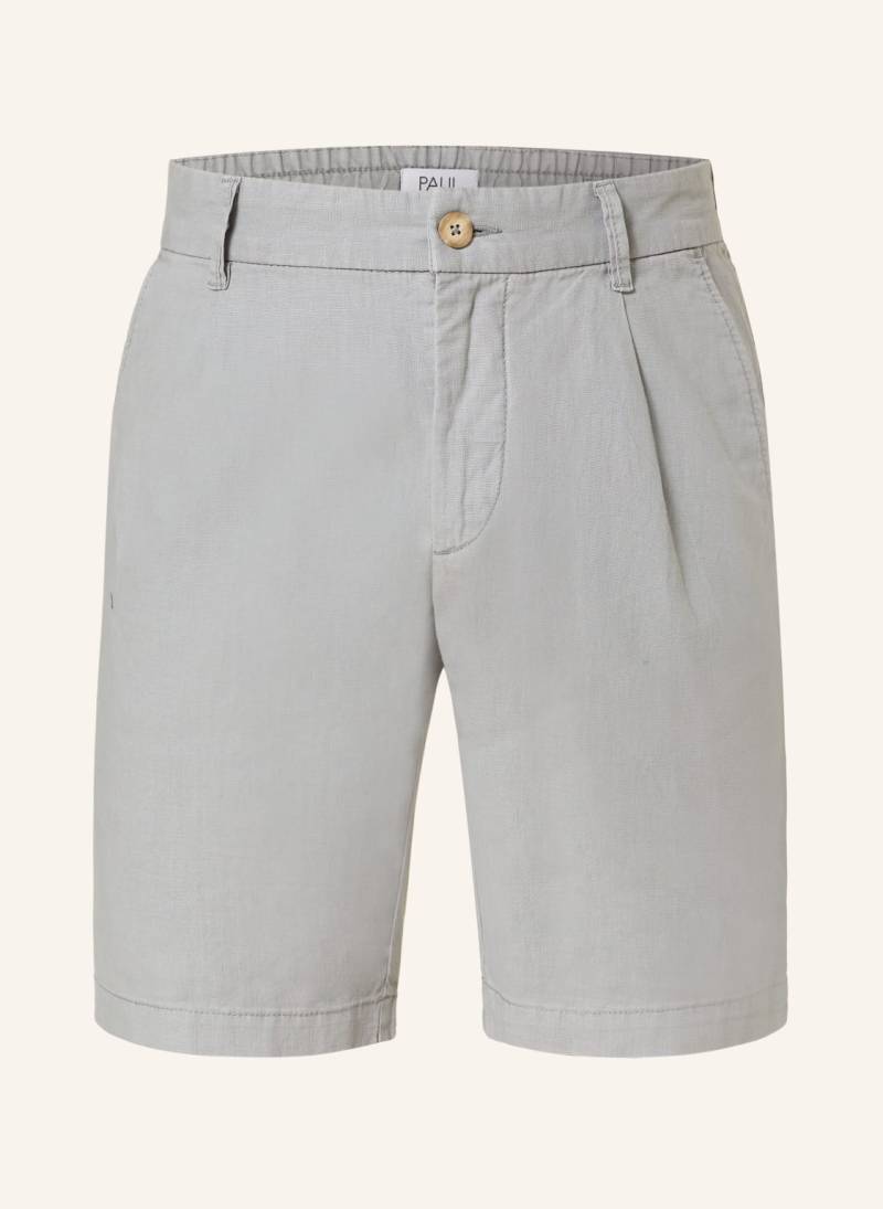 Paul Shorts Comfort Fit Mit Leinen grau von PAUL