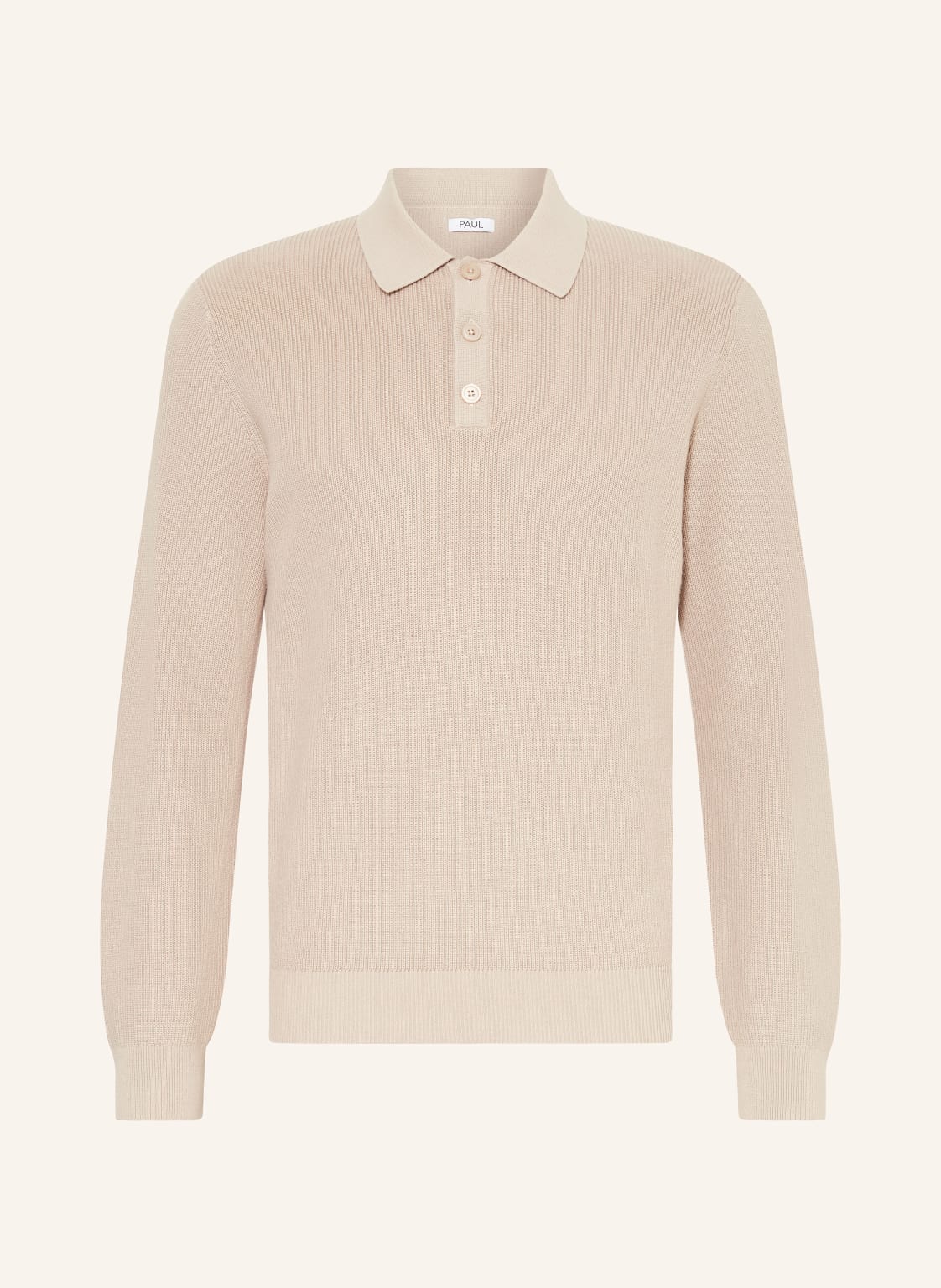 Paul Strick-Poloshirt beige von PAUL