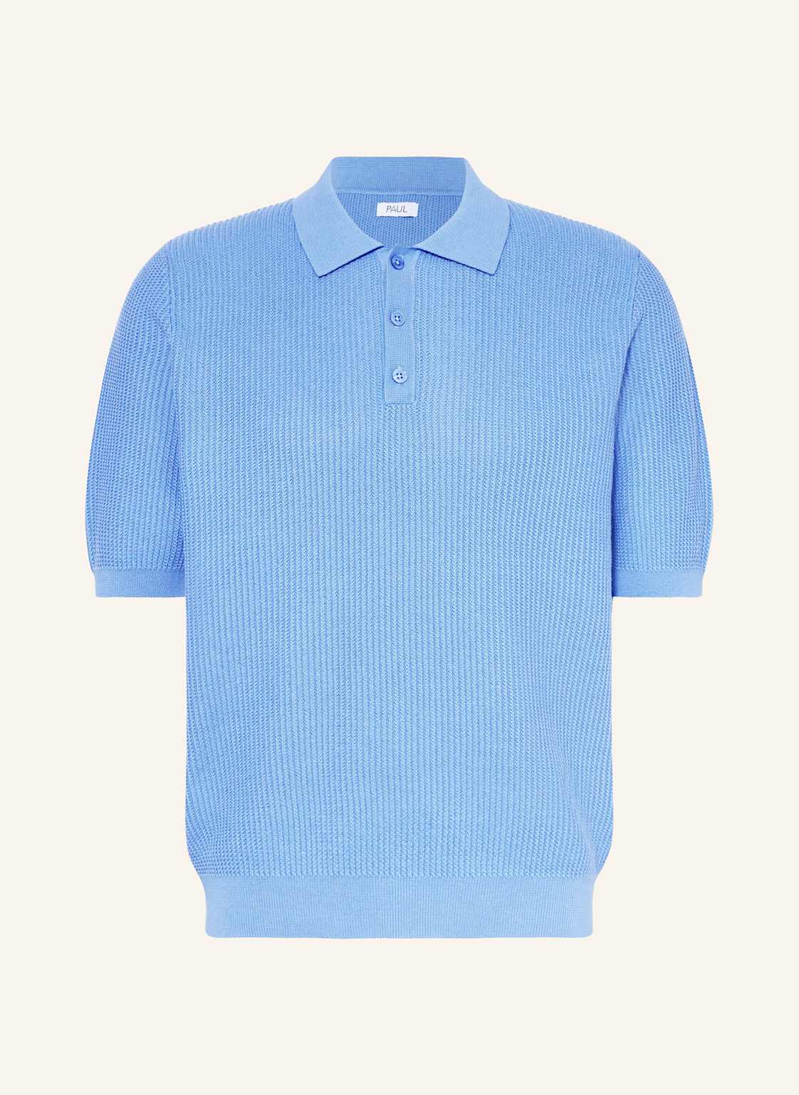 Paul Strick-Poloshirt blau Paul Strick-Poloshirt blau von PAUL