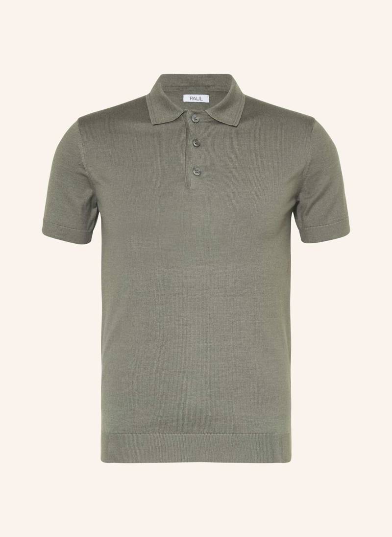 Paul Strick-Poloshirt gruen von PAUL