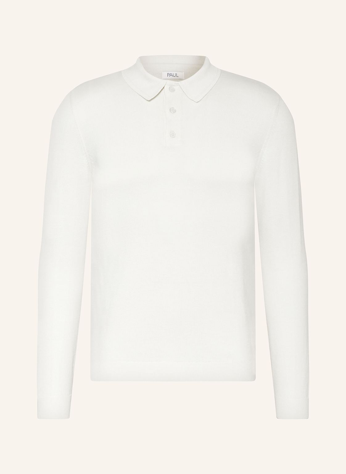 Paul Strick-Poloshirt weiss Paul Strick-Poloshirt weiss von PAUL