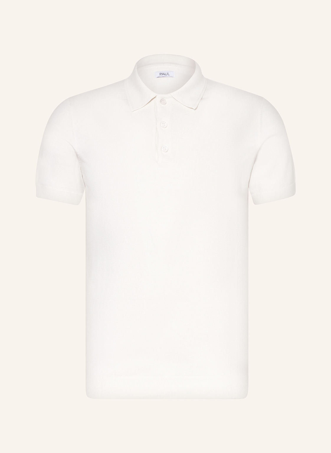 Paul Strick-Poloshirt weiss Paul Strick-Poloshirt weiss von PAUL