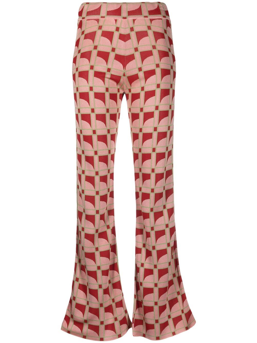 PAULA Moonstone flared jacquard trousers - Pink von PAULA