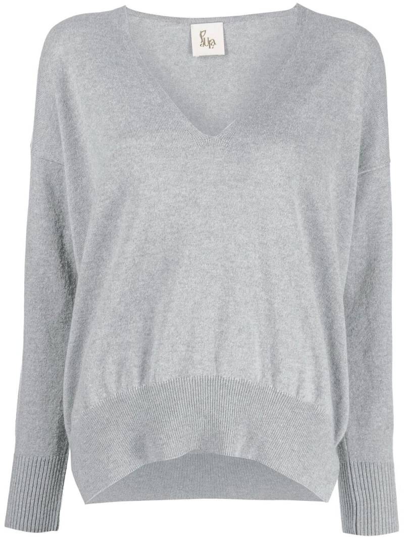 PAULA V-neck cashmere jumper - Grey von PAULA