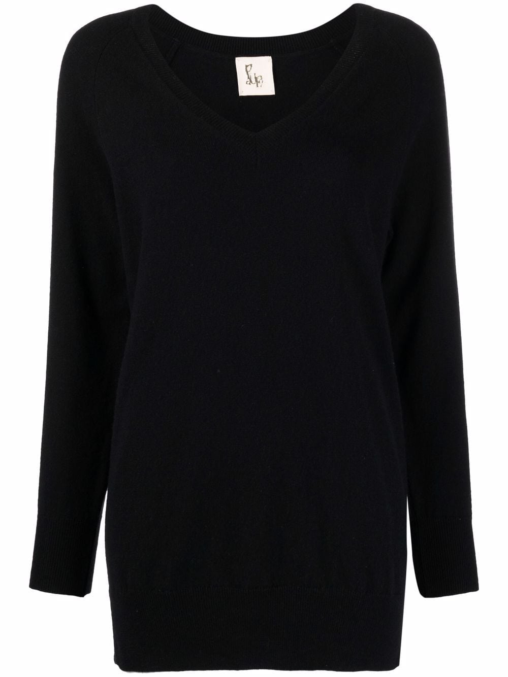 PAULA V-neck knit jumper - Black von PAULA