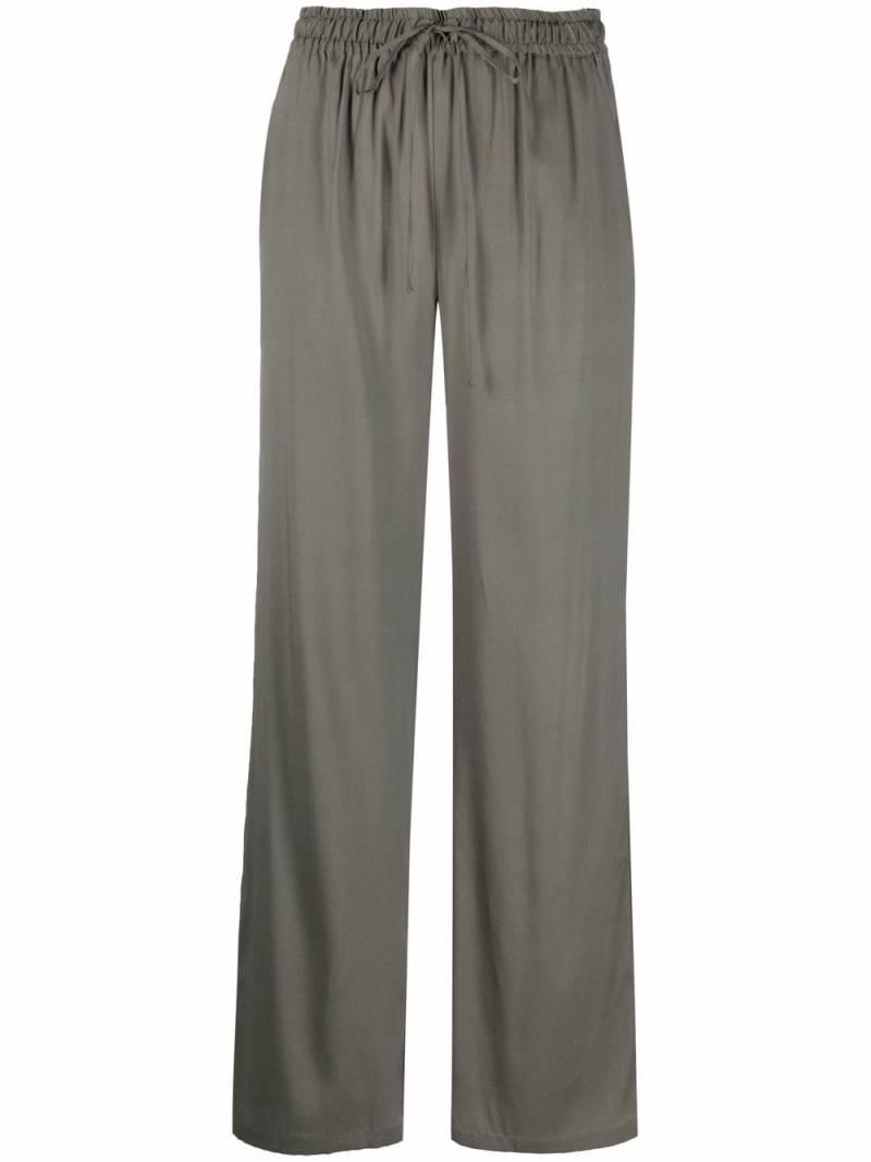 PAULA drawstring straight-leg trousers - Green von PAULA