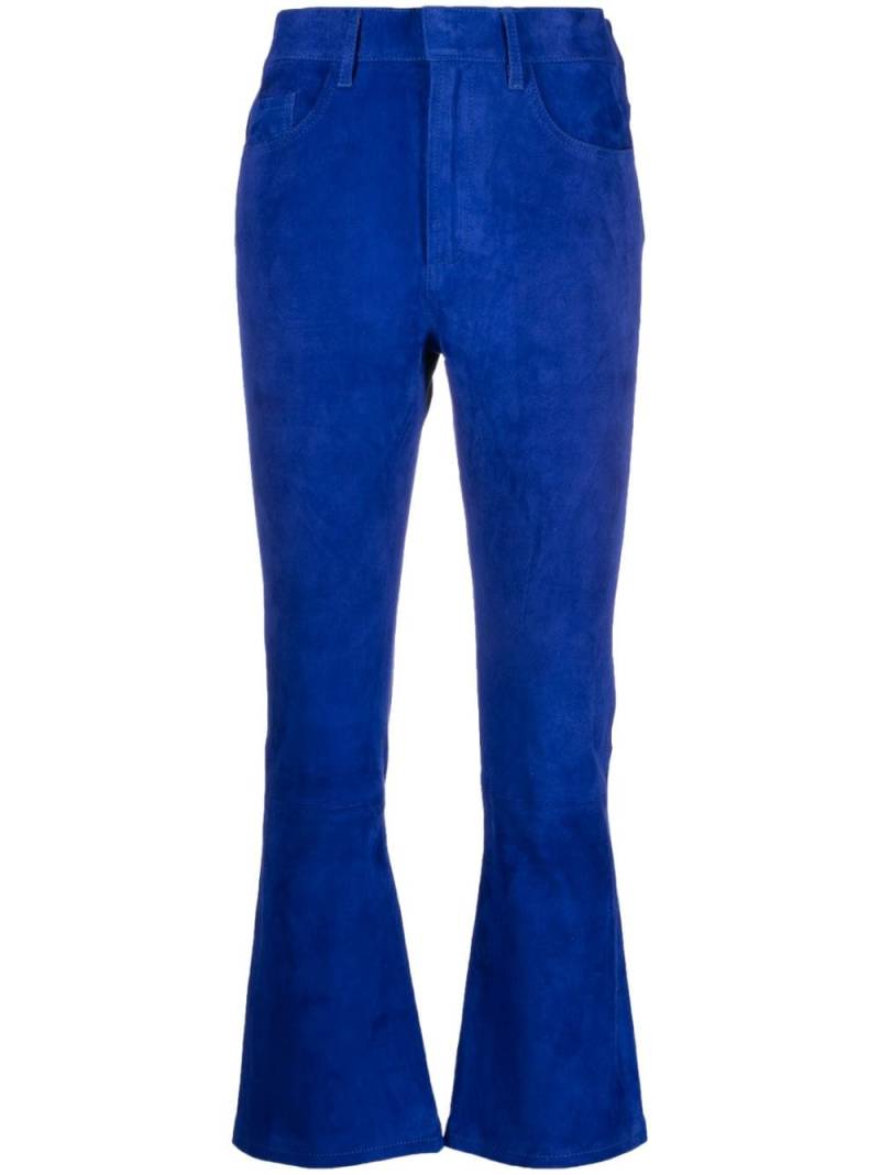 PAULA flared suede trousers - Blue von PAULA