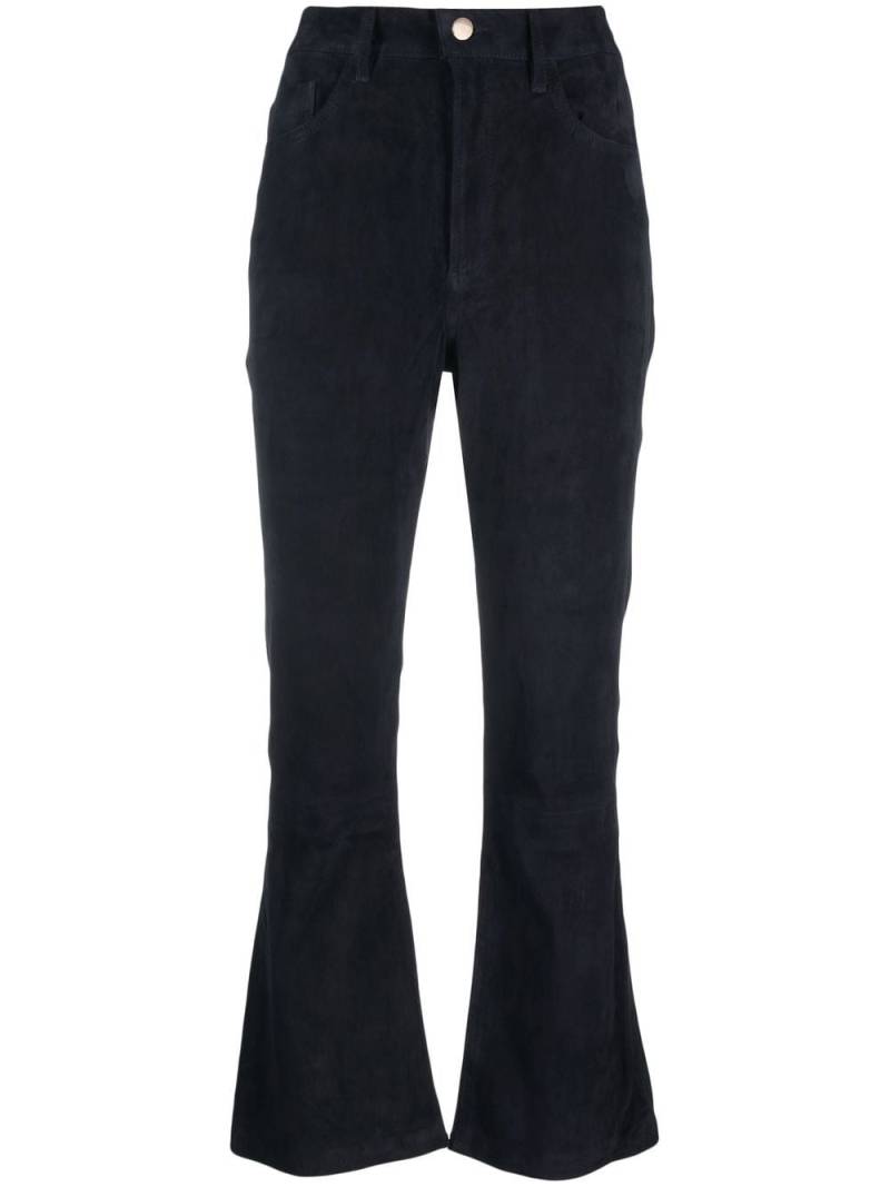 PAULA flared suede trousers - Blue von PAULA