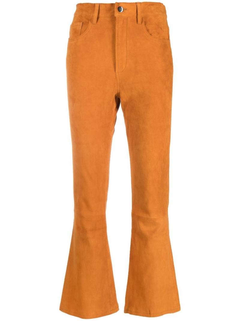 PAULA flared suede trousers - Orange von PAULA