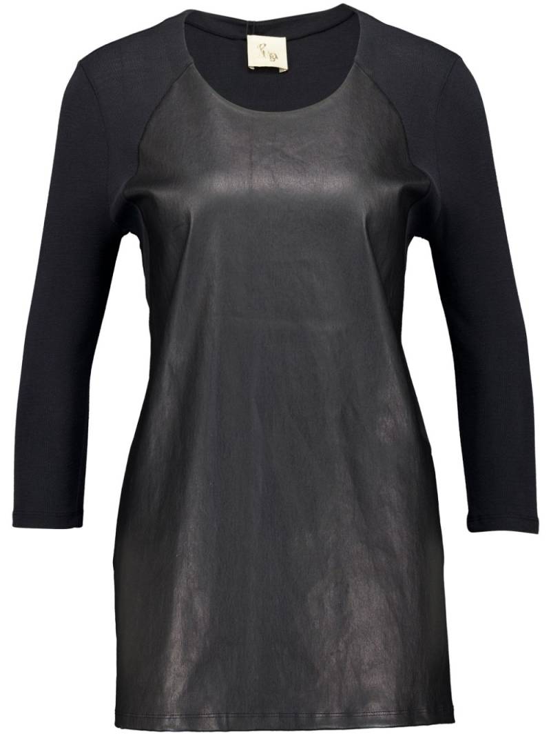 PAULA leather long-sleeve t-shirt - Black von PAULA