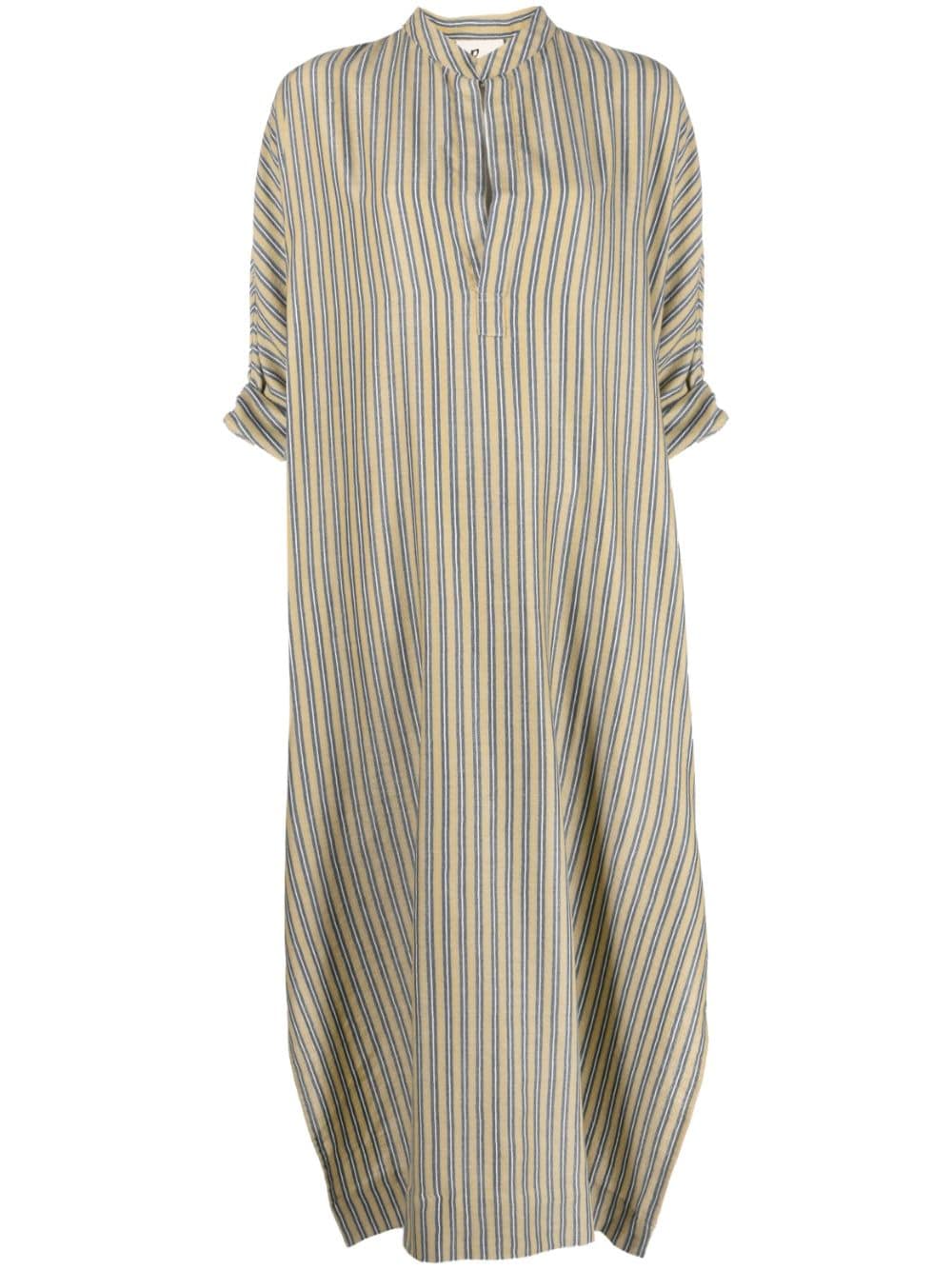 PAULA short-sleeve striped kaftan - Green von PAULA