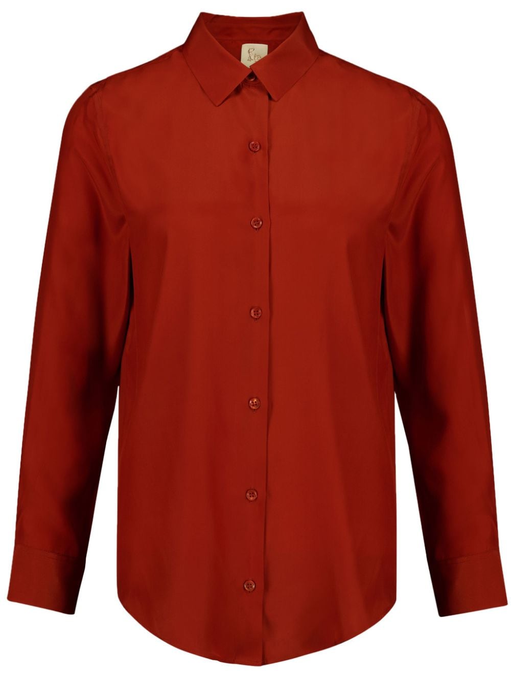 PAULA silk twill shirt - Orange von PAULA