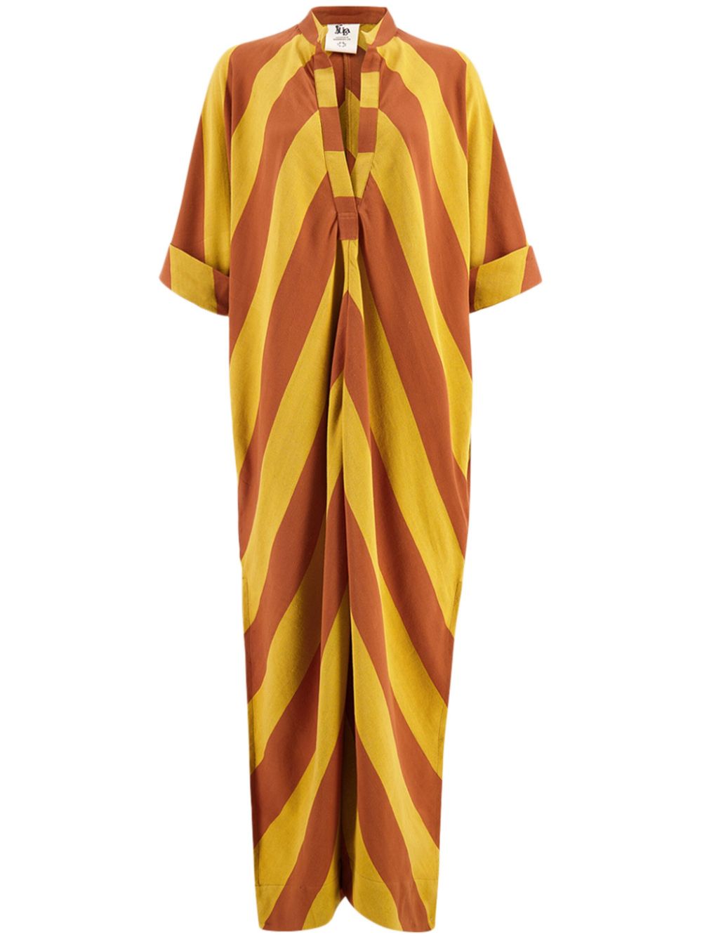 PAULA striped kaftan - Yellow von PAULA