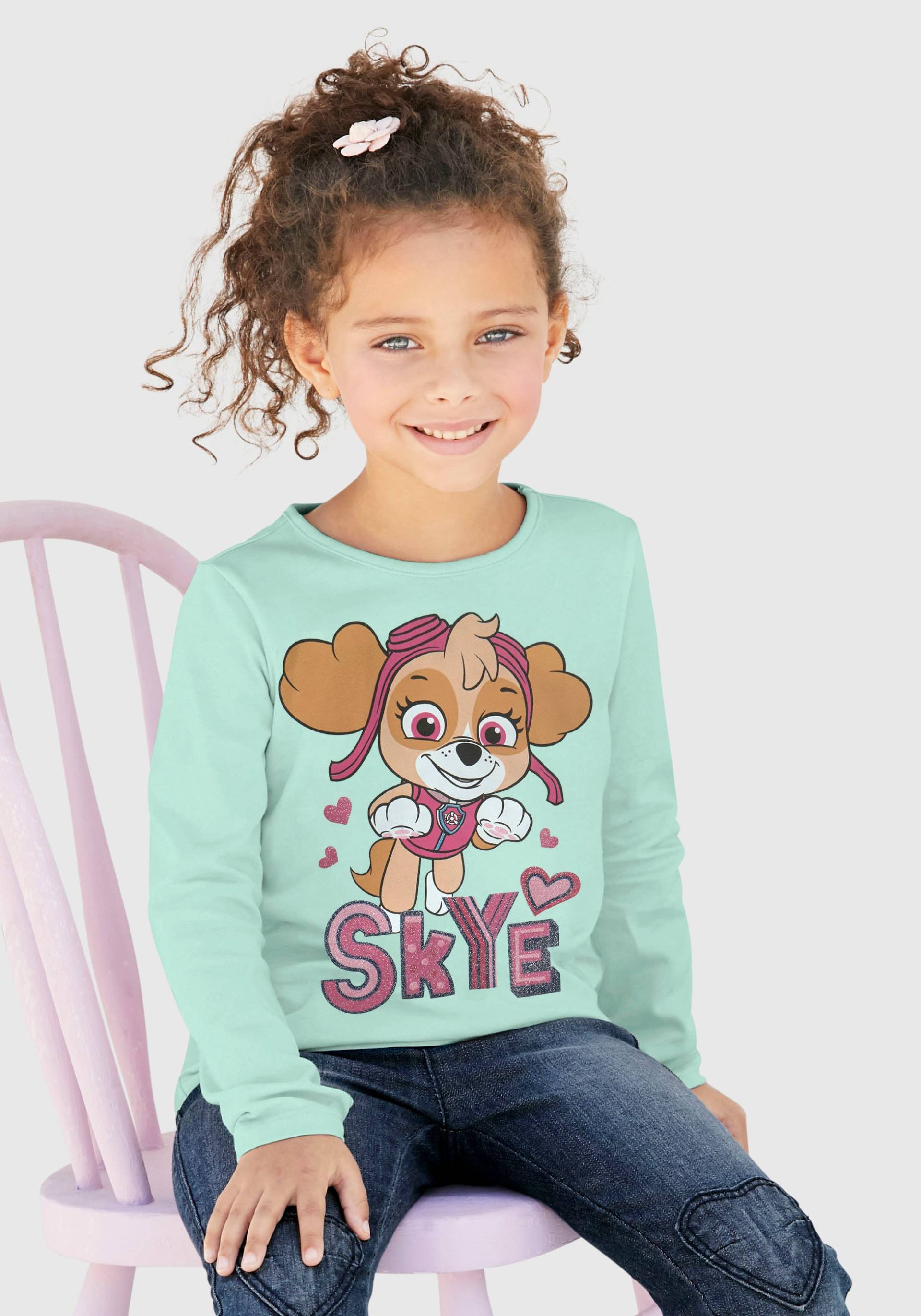 PAW PATROL Langarmshirt, Druck mit Glitzerdetails von PAW PATROL