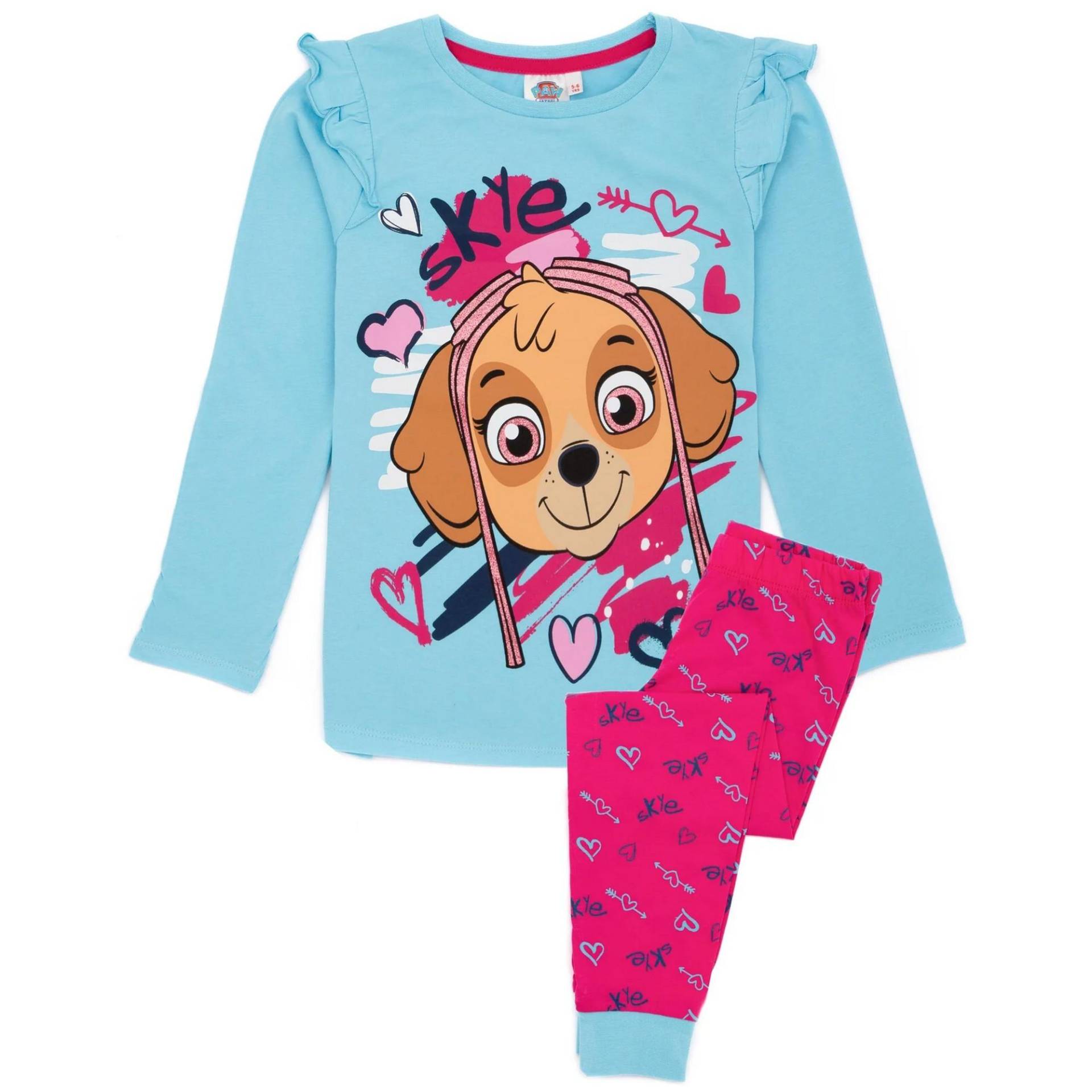 Schlafanzug Langärmlig Unisex Pink 104 von PAW PATROL