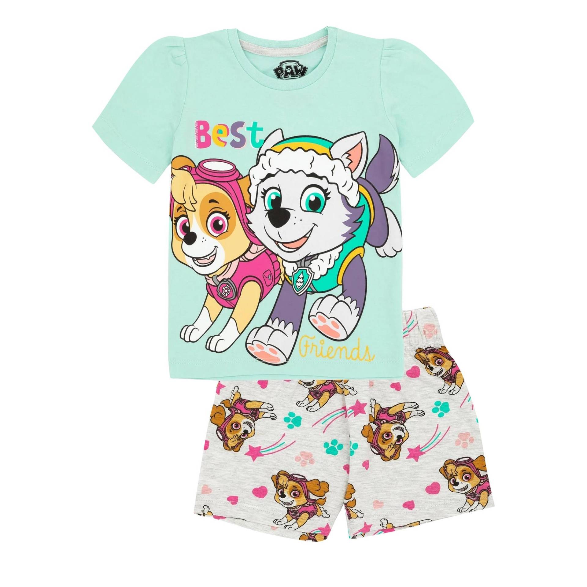 Schlafanzug Mit Shorts Unisex Multicolor 104 von PAW PATROL