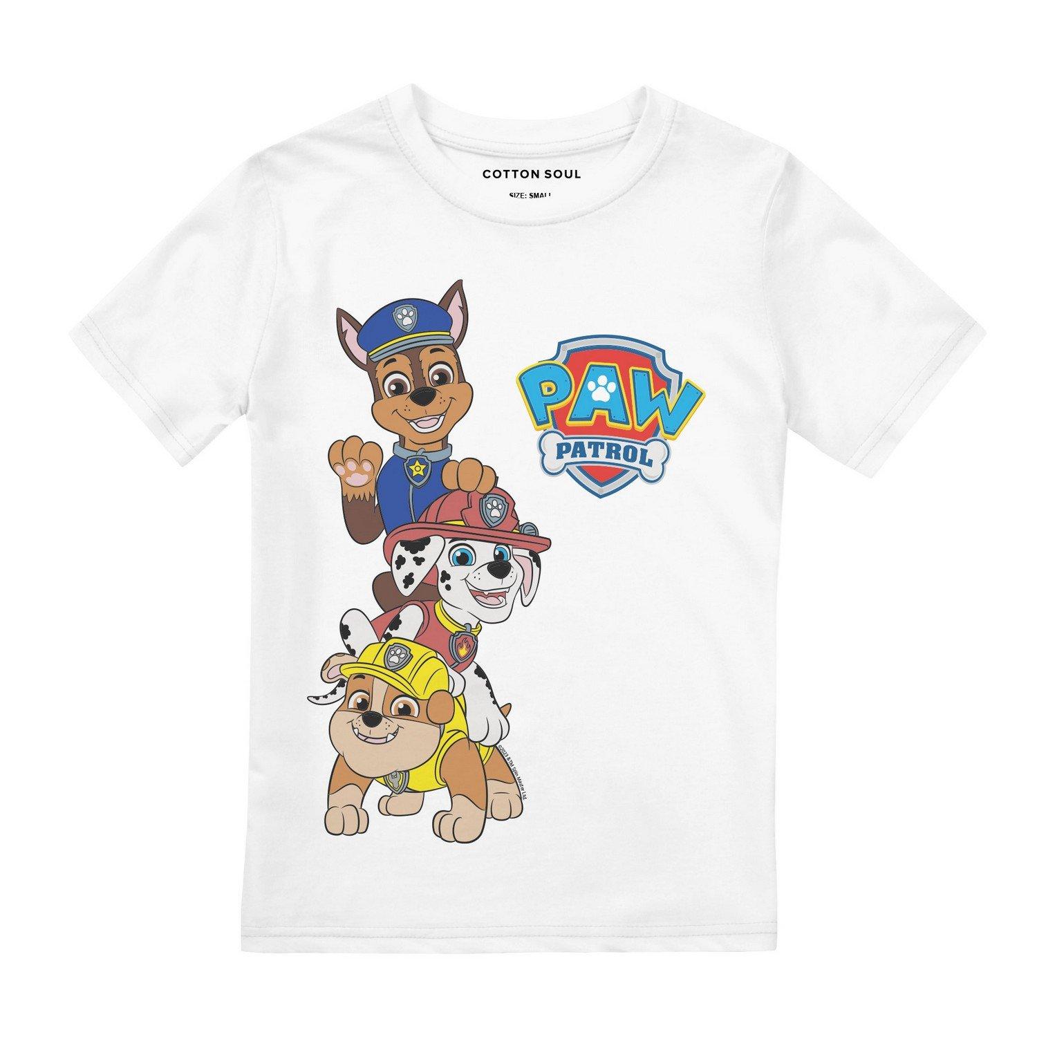 Tshirt Jungen Weiss 128 von PAW PATROL