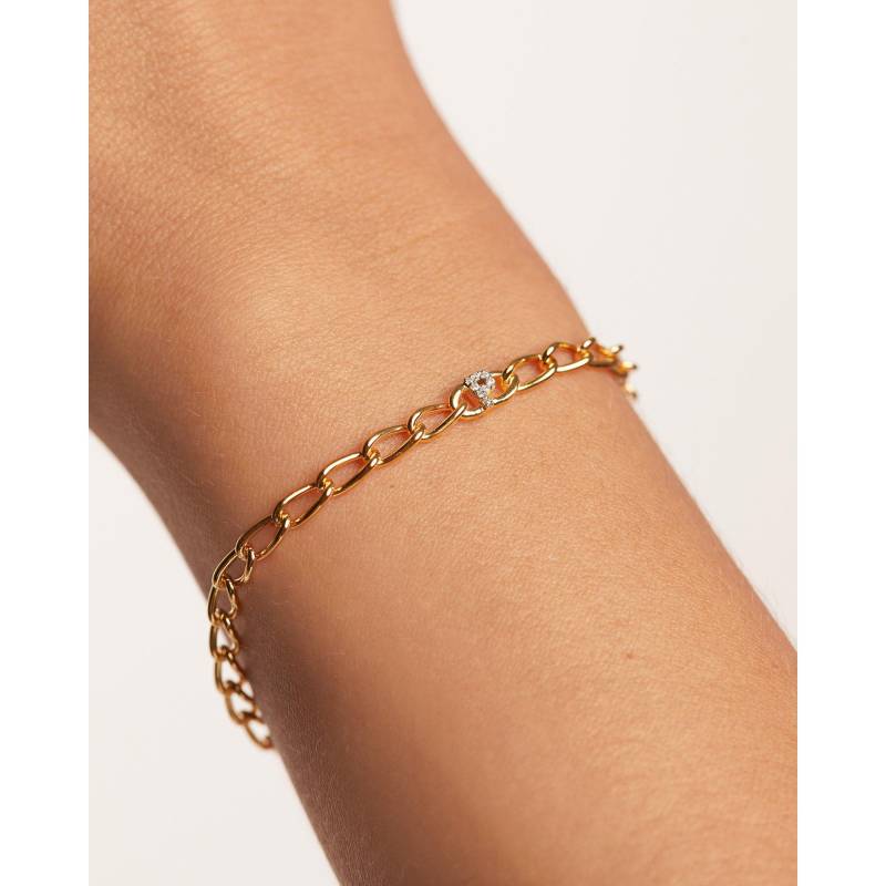 Armband Damen Gold P von PDPAOLA