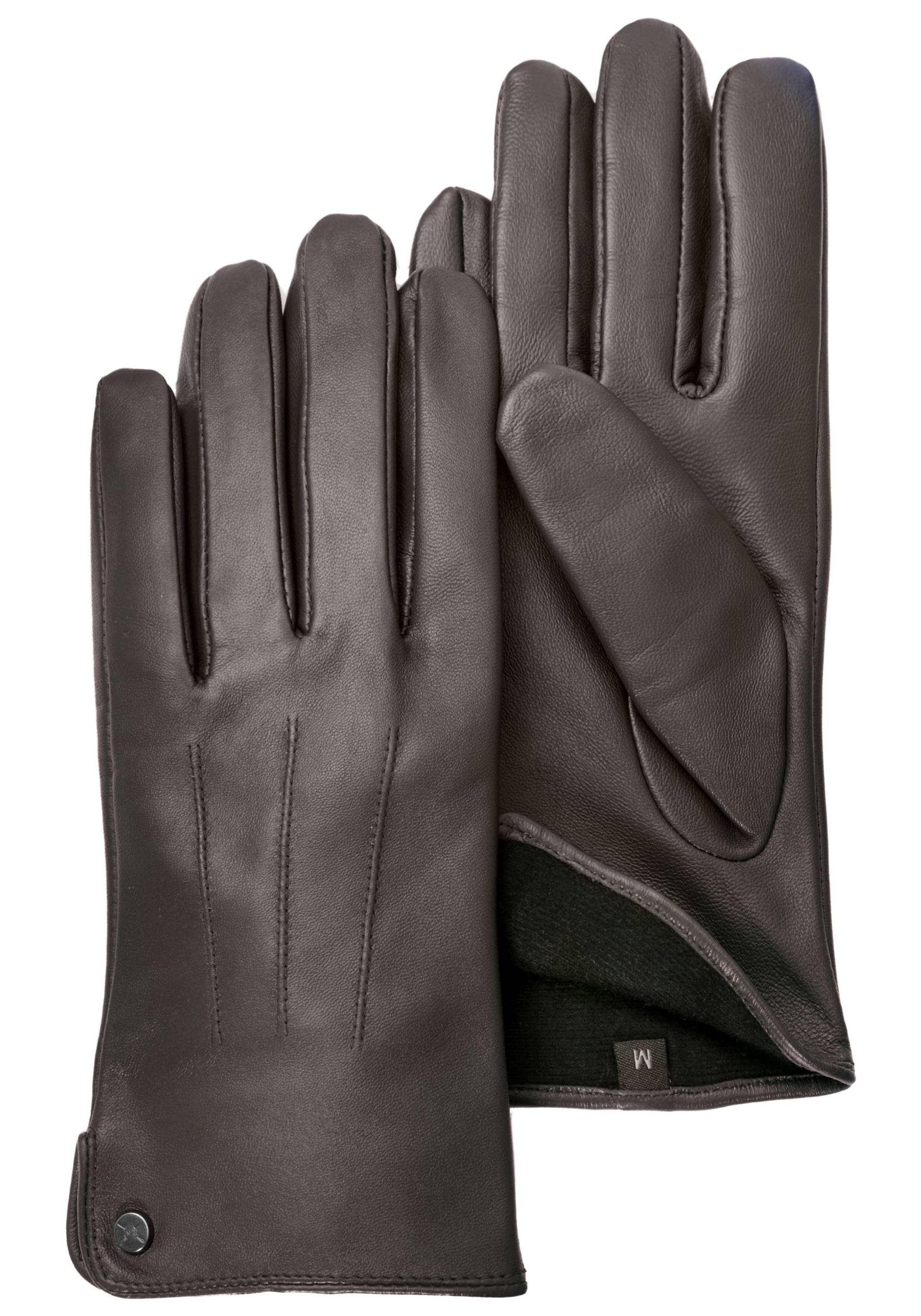 PEARLWOOD Lederhandschuhe, Seitenschlitze für komfortables Anziehen PEARLWOOD Lederhandschuhe, Seitenschlitze für komfortables Anziehen von PEARLWOOD
