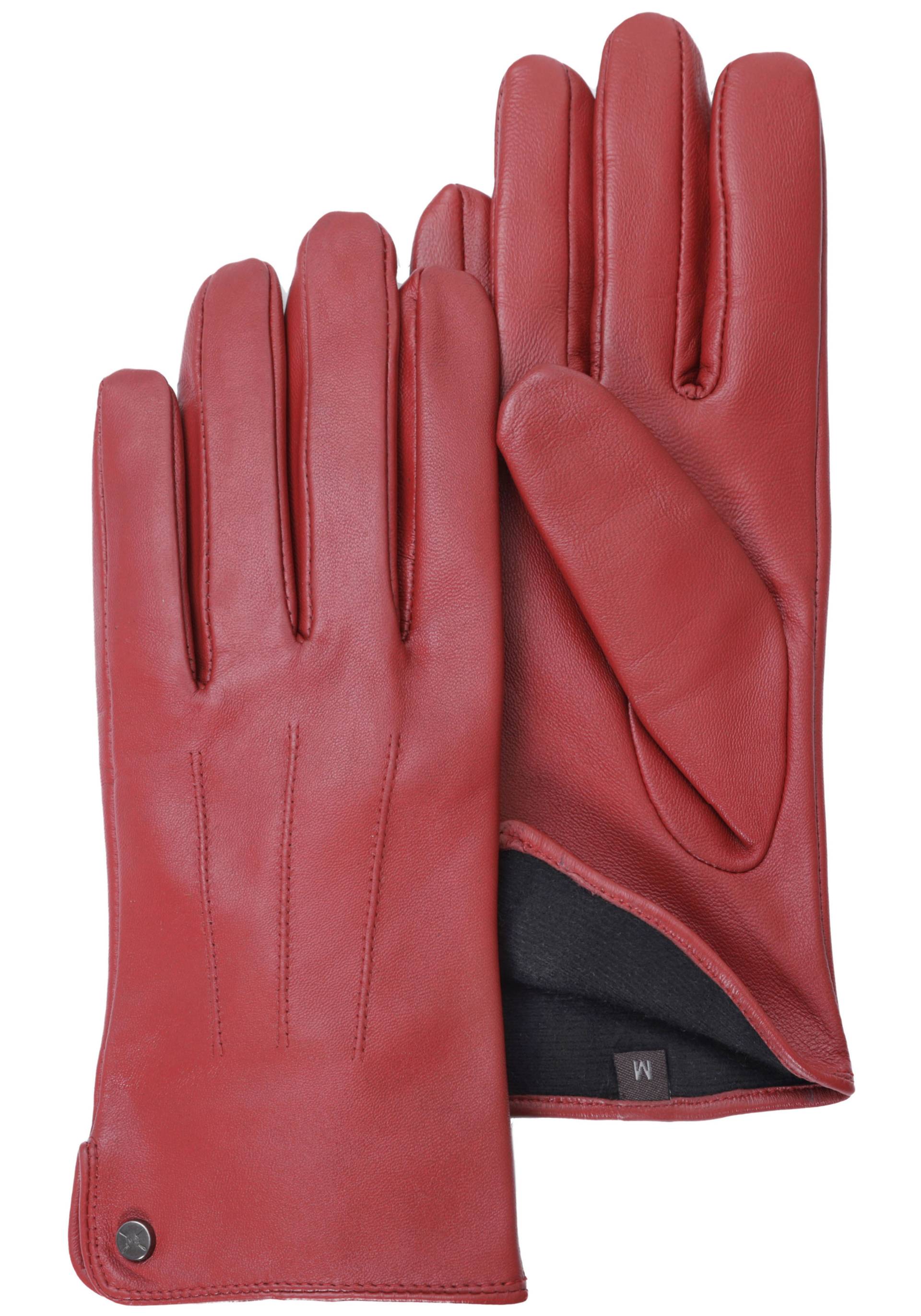 PEARLWOOD Lederhandschuhe, Seitenschlitze für komfortables Anziehen PEARLWOOD Lederhandschuhe, Seitenschlitze für komfortables Anziehen von PEARLWOOD