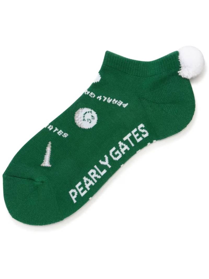 PEARLY GATES cotton socks - Green von PEARLY GATES