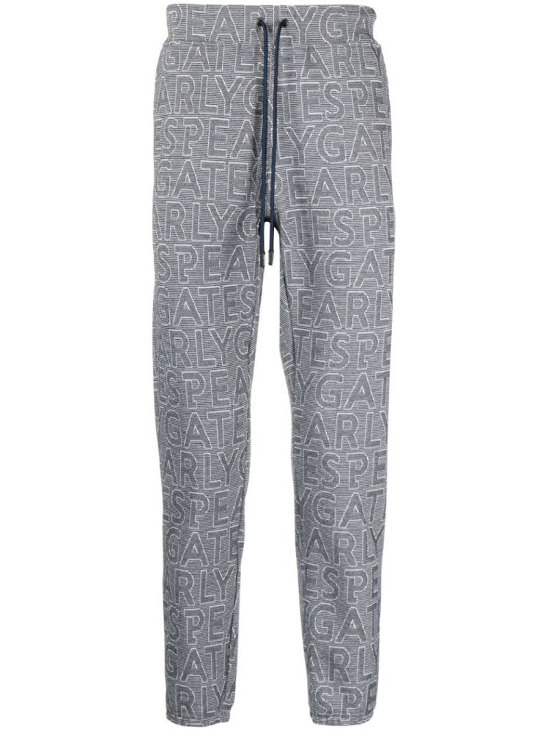 PEARLY GATES logo-print drawstring track pants - Blue von PEARLY GATES