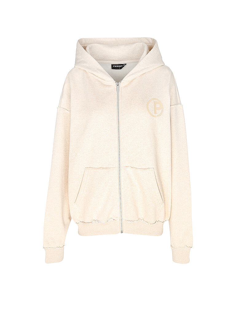 PEGADOR Sweatjacke JOHANNA beige | L von PEGADOR