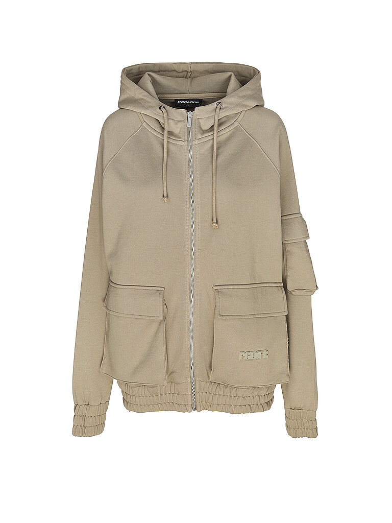 PEGADOR Sweatjacke NONA hellbraun | L von PEGADOR