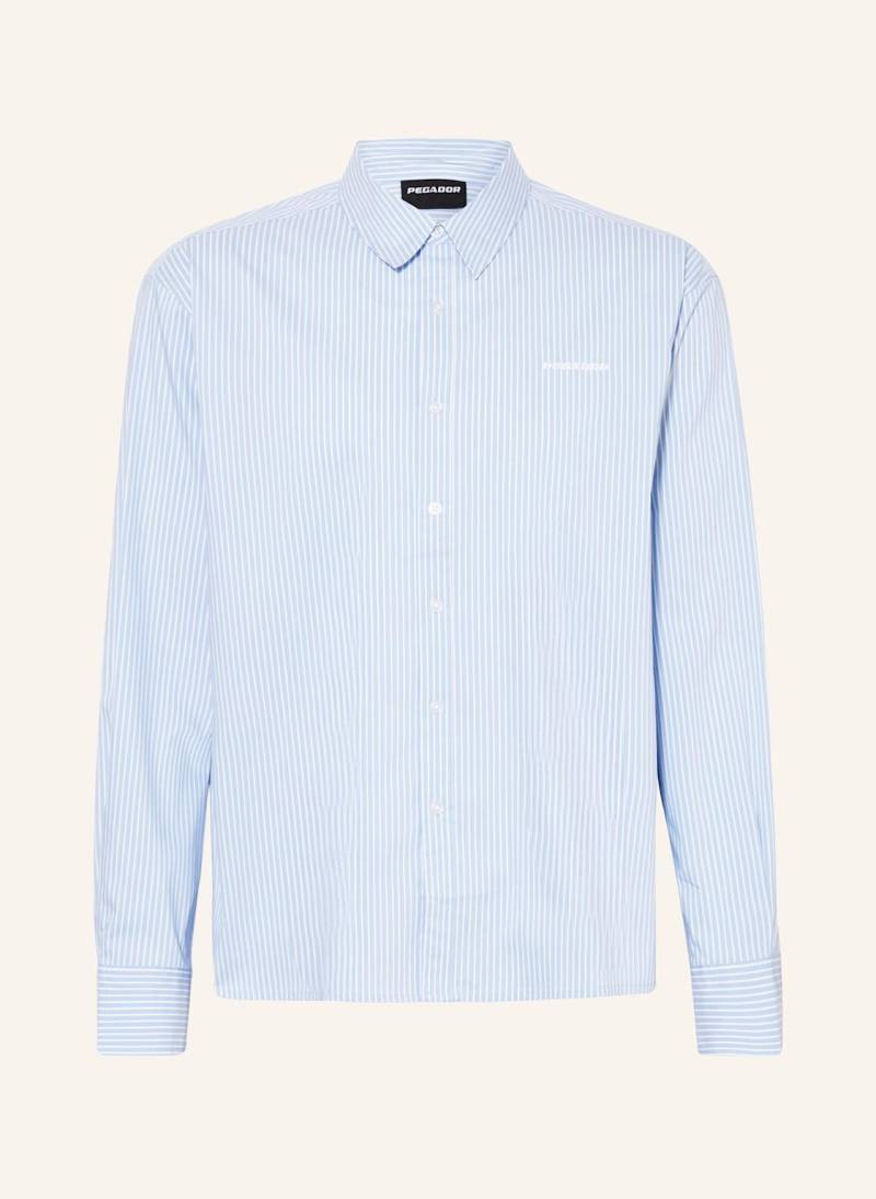 Pegador Hemd Raton Oversized Fit blau von PEGADOR