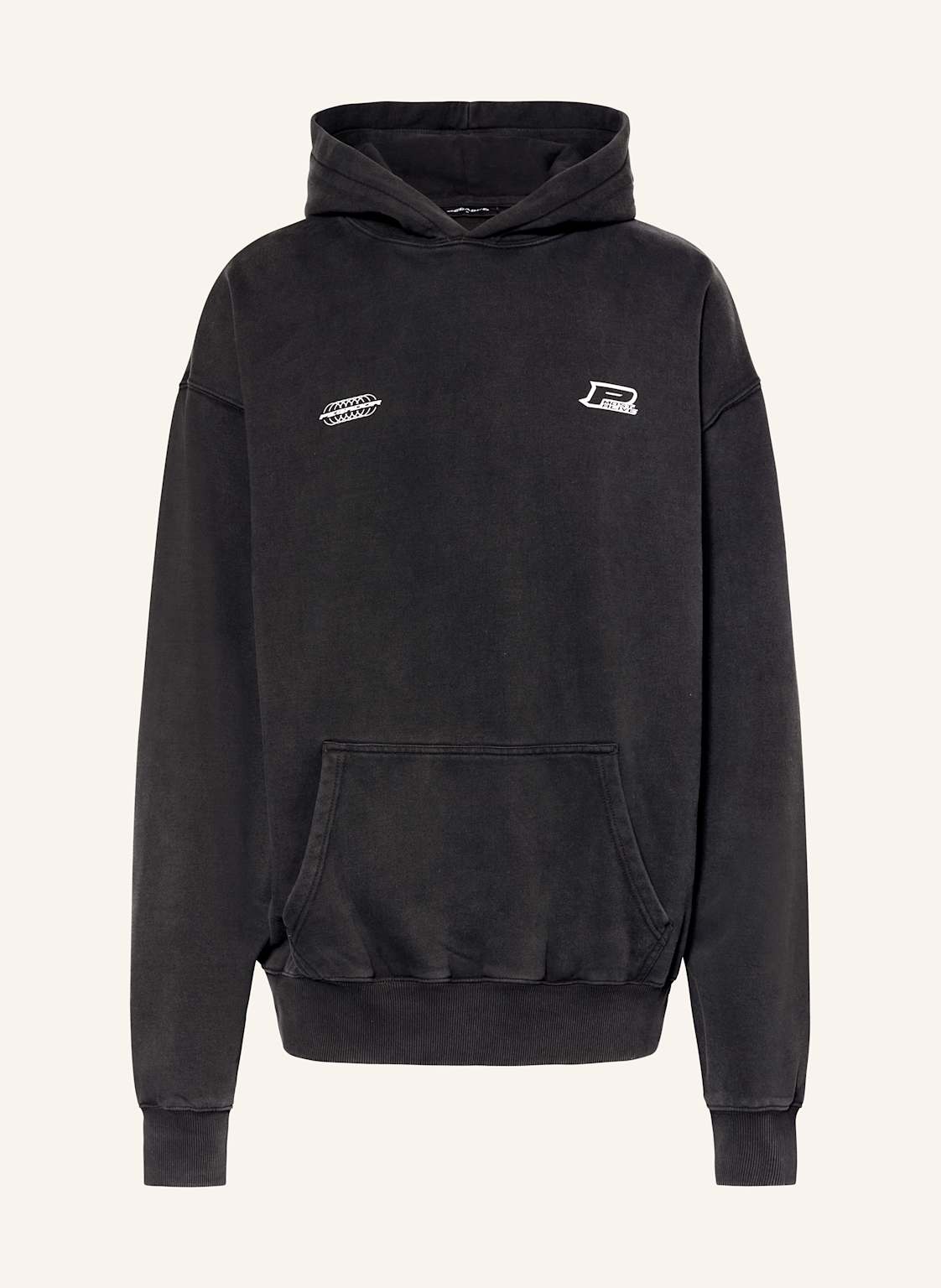 Pegador Oversized-Hoodie Lance schwarz von PEGADOR