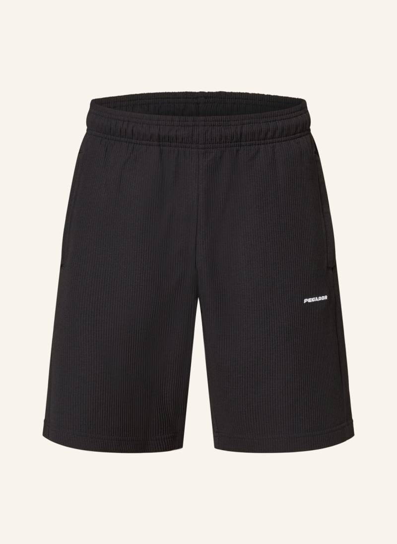 Pegador Plisseeshorts Troy schwarz von PEGADOR