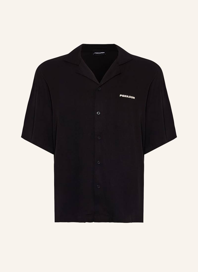 Pegador Resorthemd Comfort Fit schwarz von PEGADOR