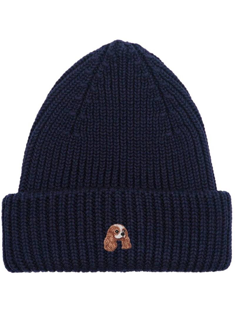 PELO FOUNDATION Cavalier King beanie hat - Blue von PELO FOUNDATION