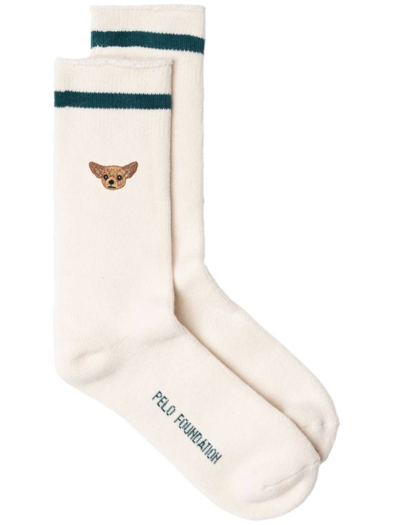 PELO FOUNDATION Chihuahua socks - White von PELO FOUNDATION