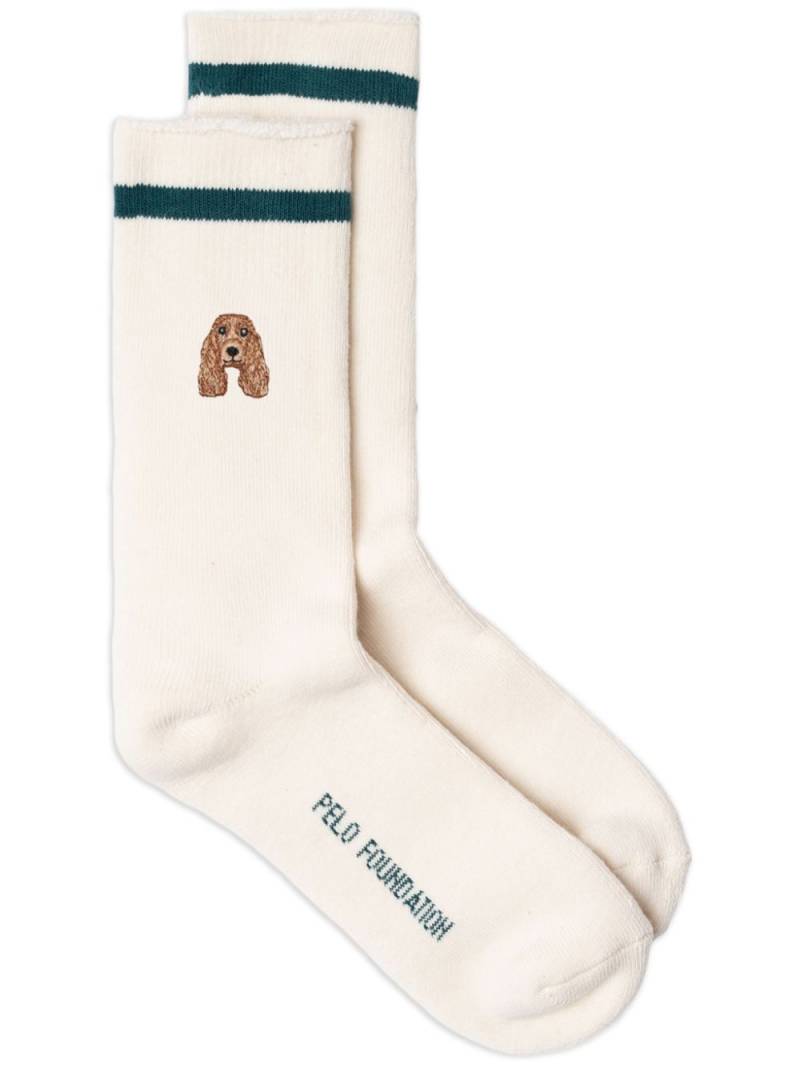 PELO FOUNDATION Cocker socks - White von PELO FOUNDATION