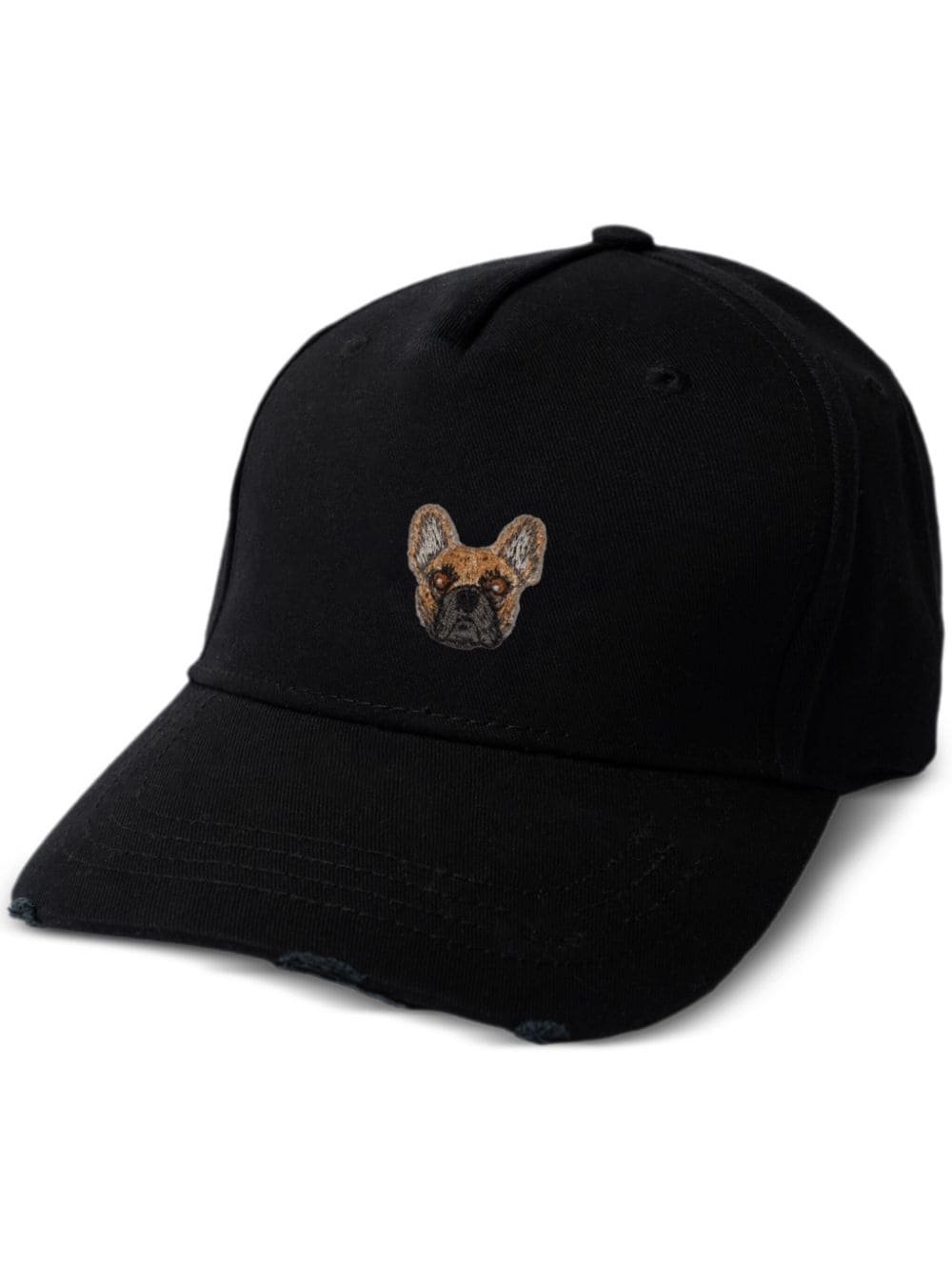 PELO FOUNDATION bouledogue-patch cotton cap - Black von PELO FOUNDATION