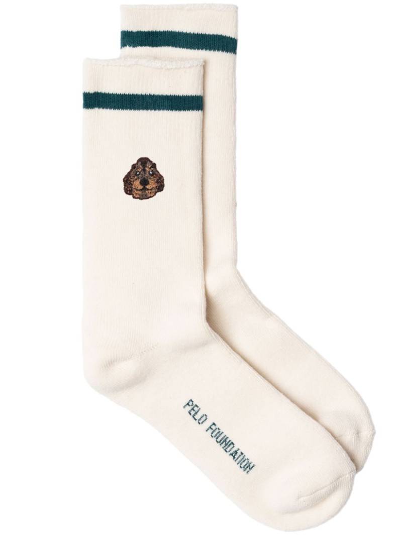 PELO FOUNDATION yorkshire-patch socks - White von PELO FOUNDATION