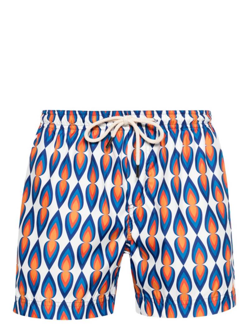 PENINSULA SWIMWEAR Levante graphic-print swim shorts - Blue von PENINSULA SWIMWEAR