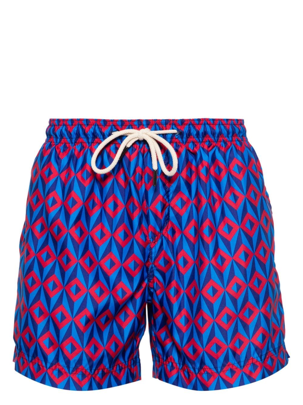 PENINSULA SWIMWEAR Ponente geometric-print swim shorts - Blue von PENINSULA SWIMWEAR