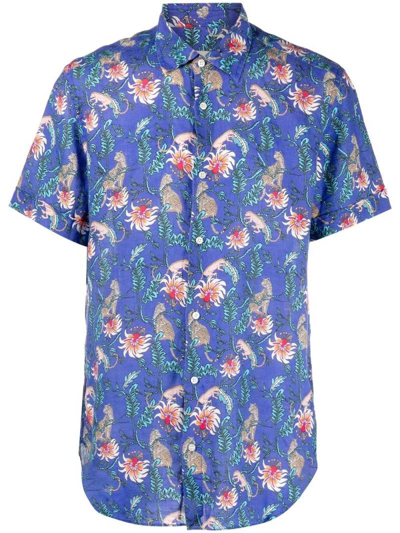 PENINSULA SWIMWEAR all-over graphic-print shirt - Blue von PENINSULA SWIMWEAR