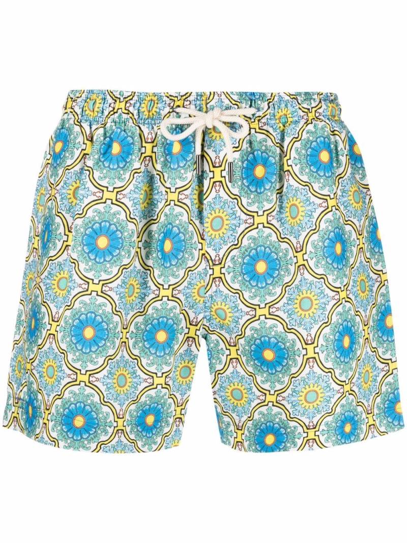 PENINSULA SWIMWEAR anacapri printed swimming shorts - Blue von PENINSULA SWIMWEAR