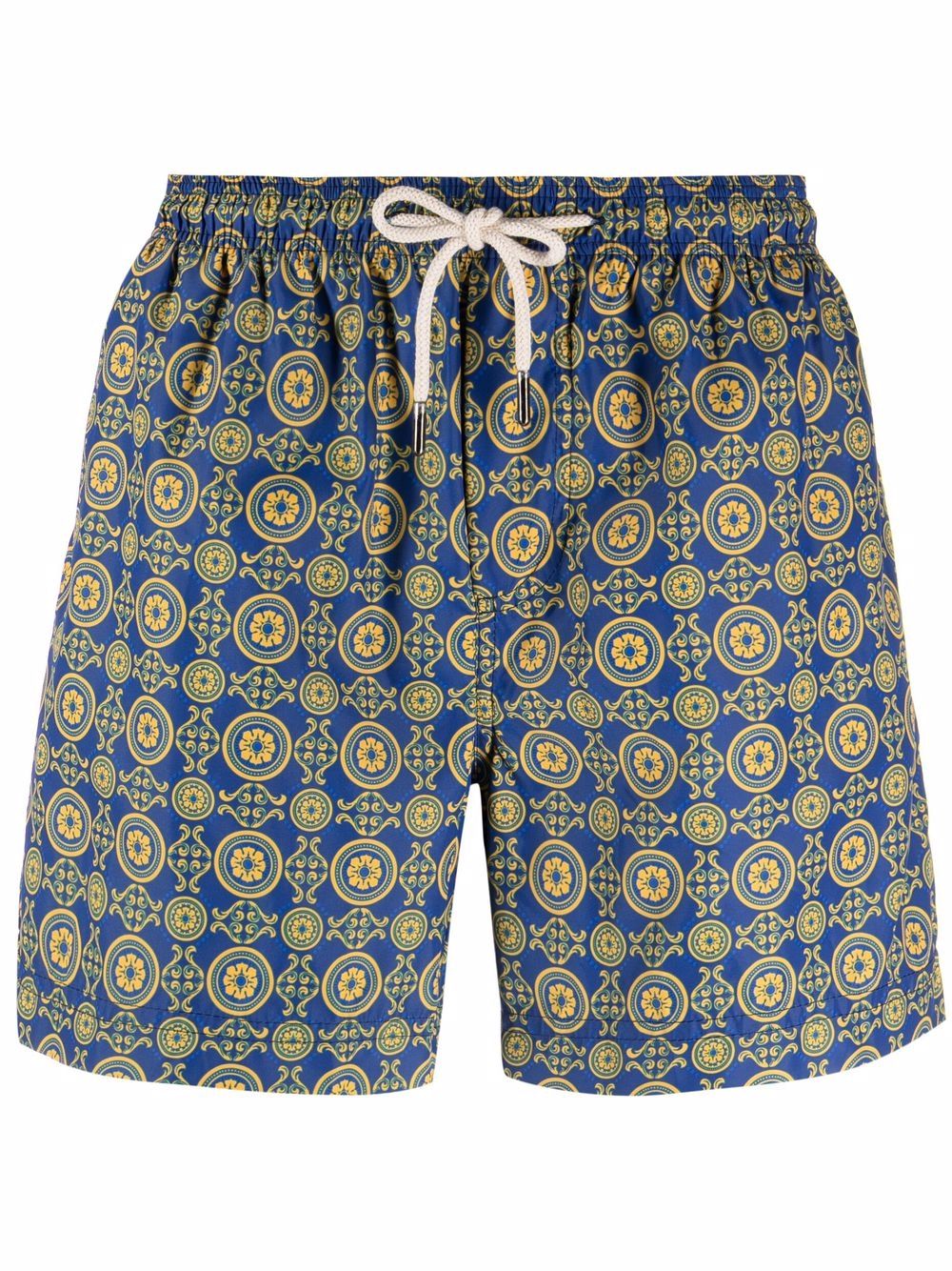 PENINSULA SWIMWEAR geometric-pattern swim shorts - Blue von PENINSULA SWIMWEAR