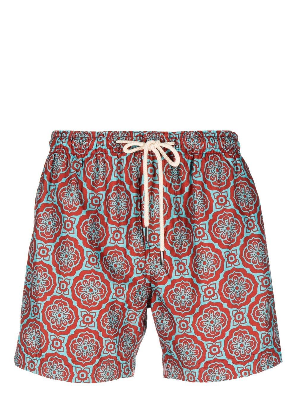 PENINSULA SWIMWEAR geometric-print swim shorts - Orange von PENINSULA SWIMWEAR